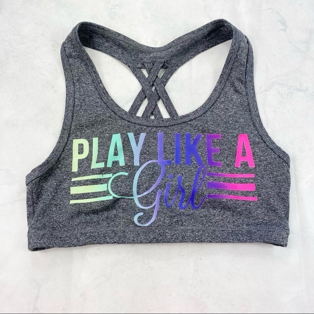 [Ideology] Grey Mesh Athletic Sports Bra